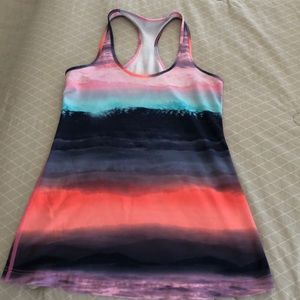 Ombré Lululemon Cool Racerback Tank.  Rare Print!!